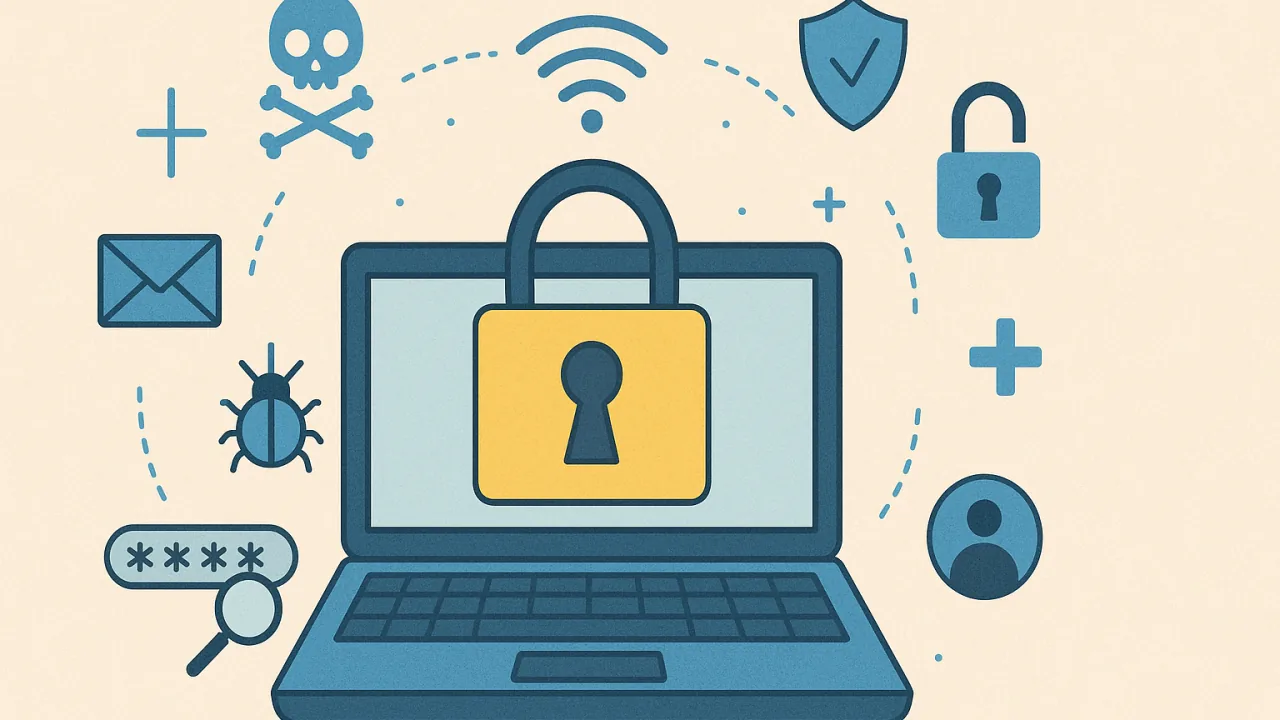 Illustration visuelle de la menace cyber